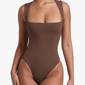 Reoria Brown Smoothing Thong Bodysuit